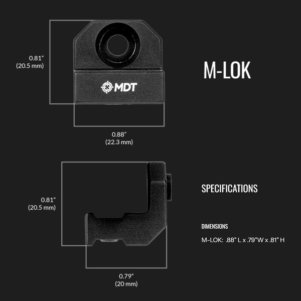 Send iT Gen I - MV3 M-Lok 90 Degree Mount