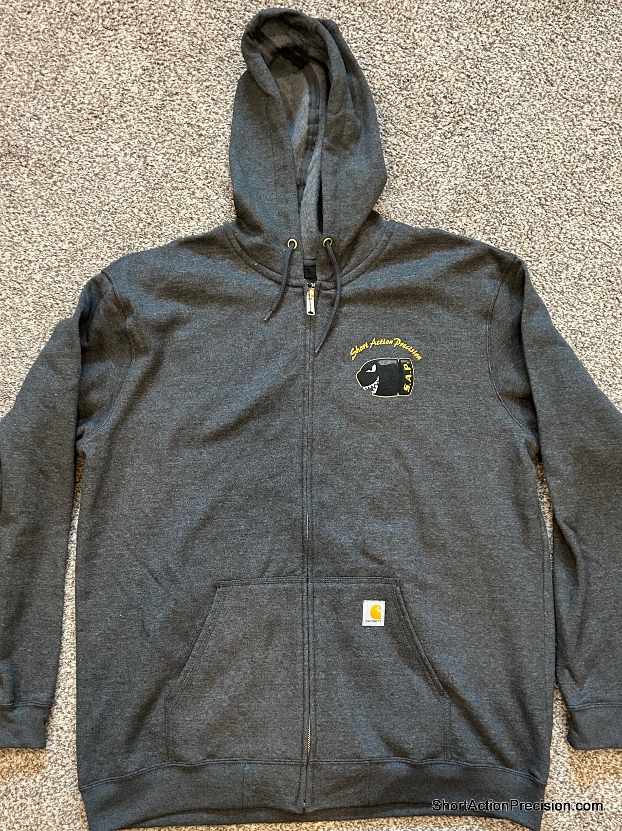 SAP Gray Carhartt Hoodie Short Action Precision Sap gray carhartt hoodie short action precision
