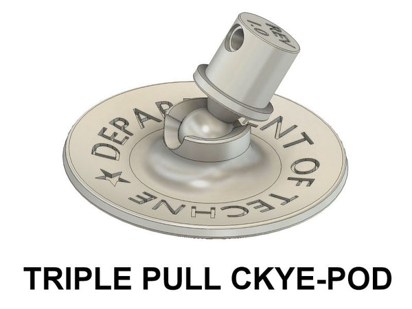 D.O.T. Ckye-Pod TRIPLE Pull Ski Feet