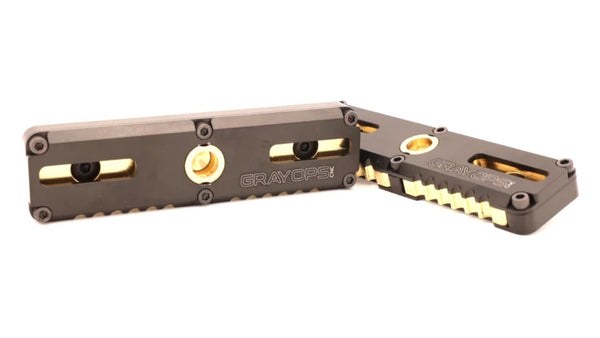 Gray Ops CNC Hybrid Brass M-Lok Weight